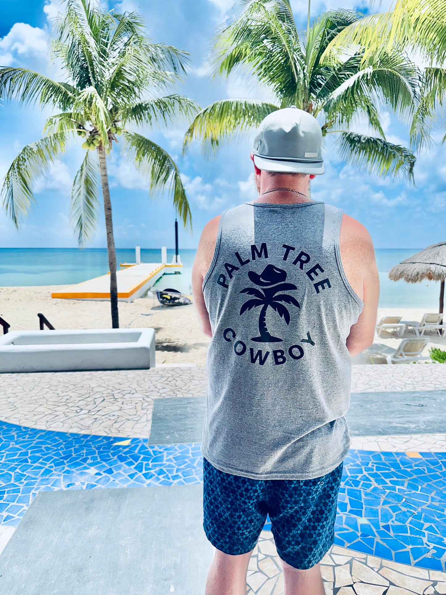 SPECIAL- The Chris OG Palm Tree Cowboy Tank